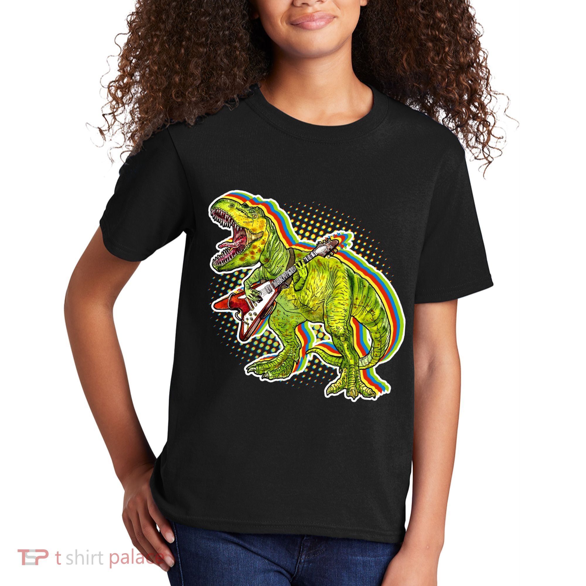 Rockin T-Rex Kids T-Shirt