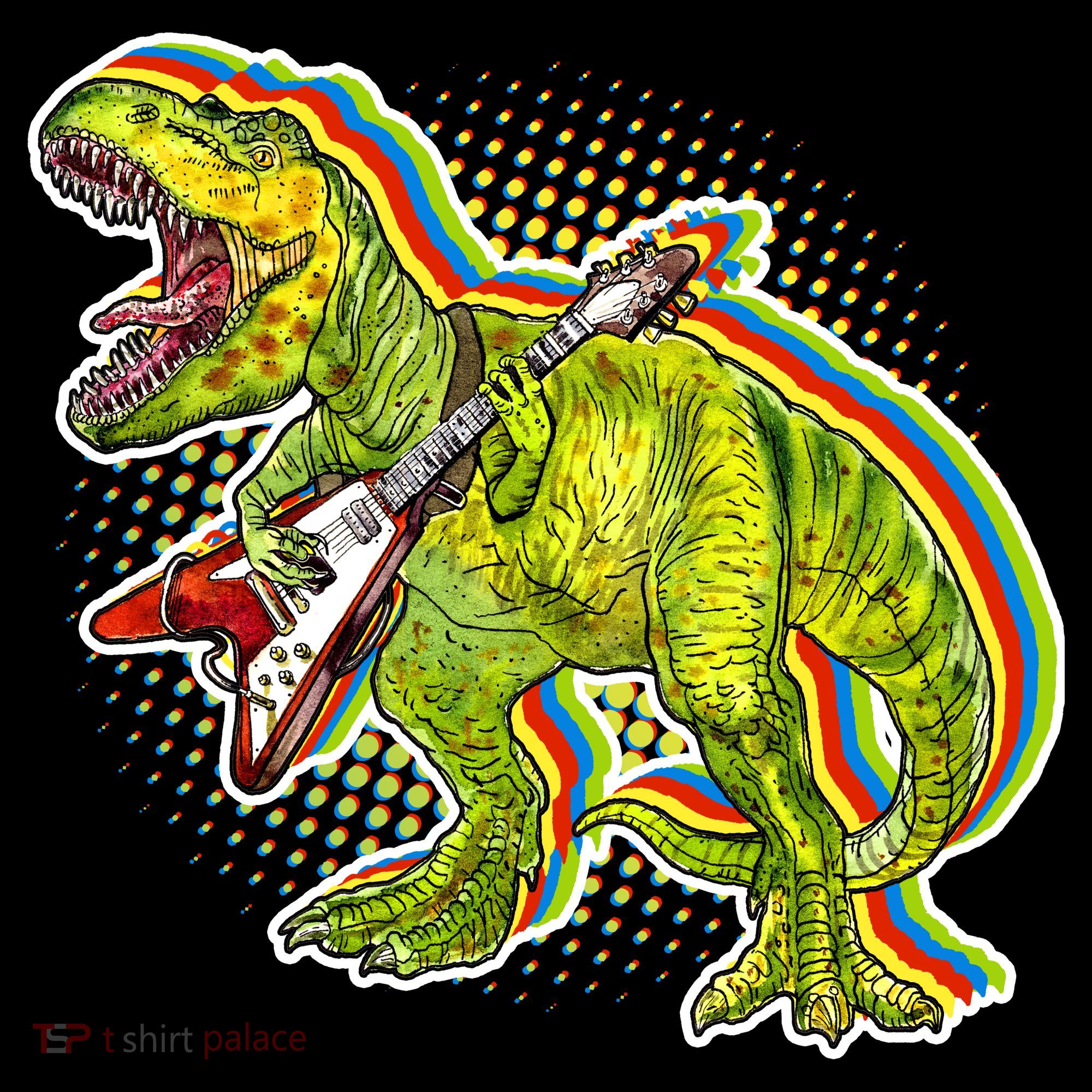 Rockin T-Rex Kids T-Shirt
