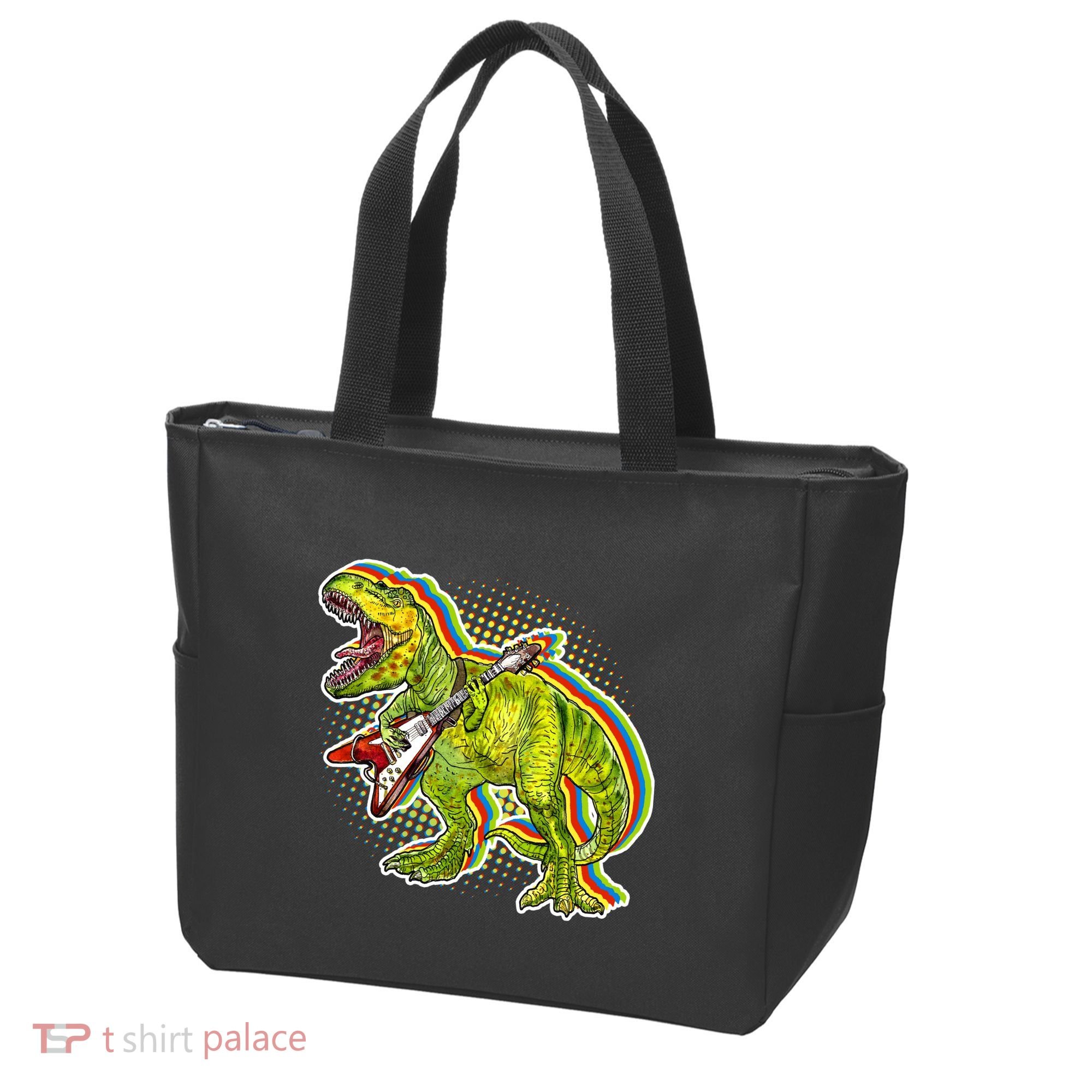 Rockin T-Rex Tote Bag