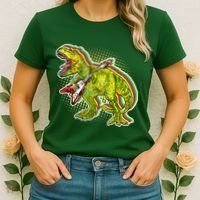 Rockin T-Rex Women's T-Shirt thumb 2