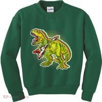 Rockin T-Rex Kids Sweatshirt thumb 0