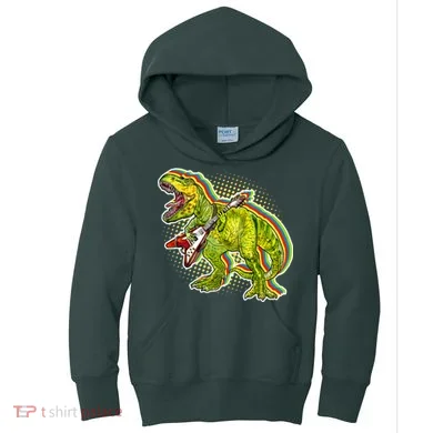 Rockin T-Rex Kids Hoodie