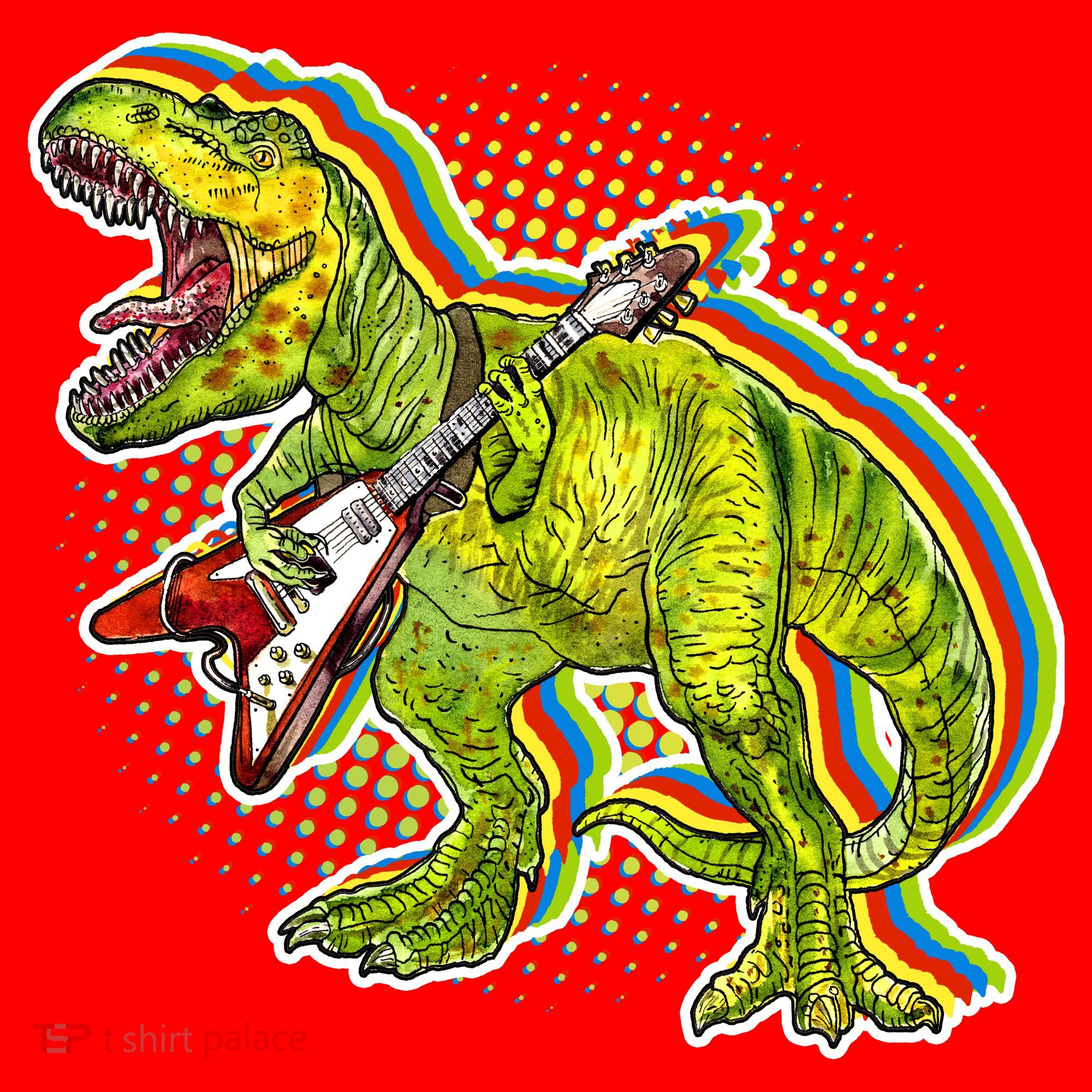 Rockin T-Rex Santa Hat
