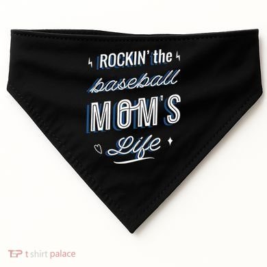 Rockin The Baseball Moms Life USA-Made Doggie Bandana