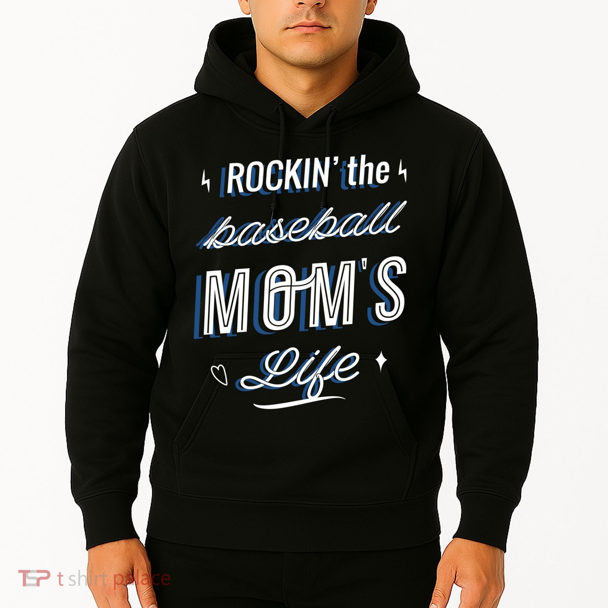 Rockin The Baseball Moms Life Hoodie