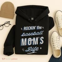 Rockin The Baseball Moms Life Hoodie thumb 4