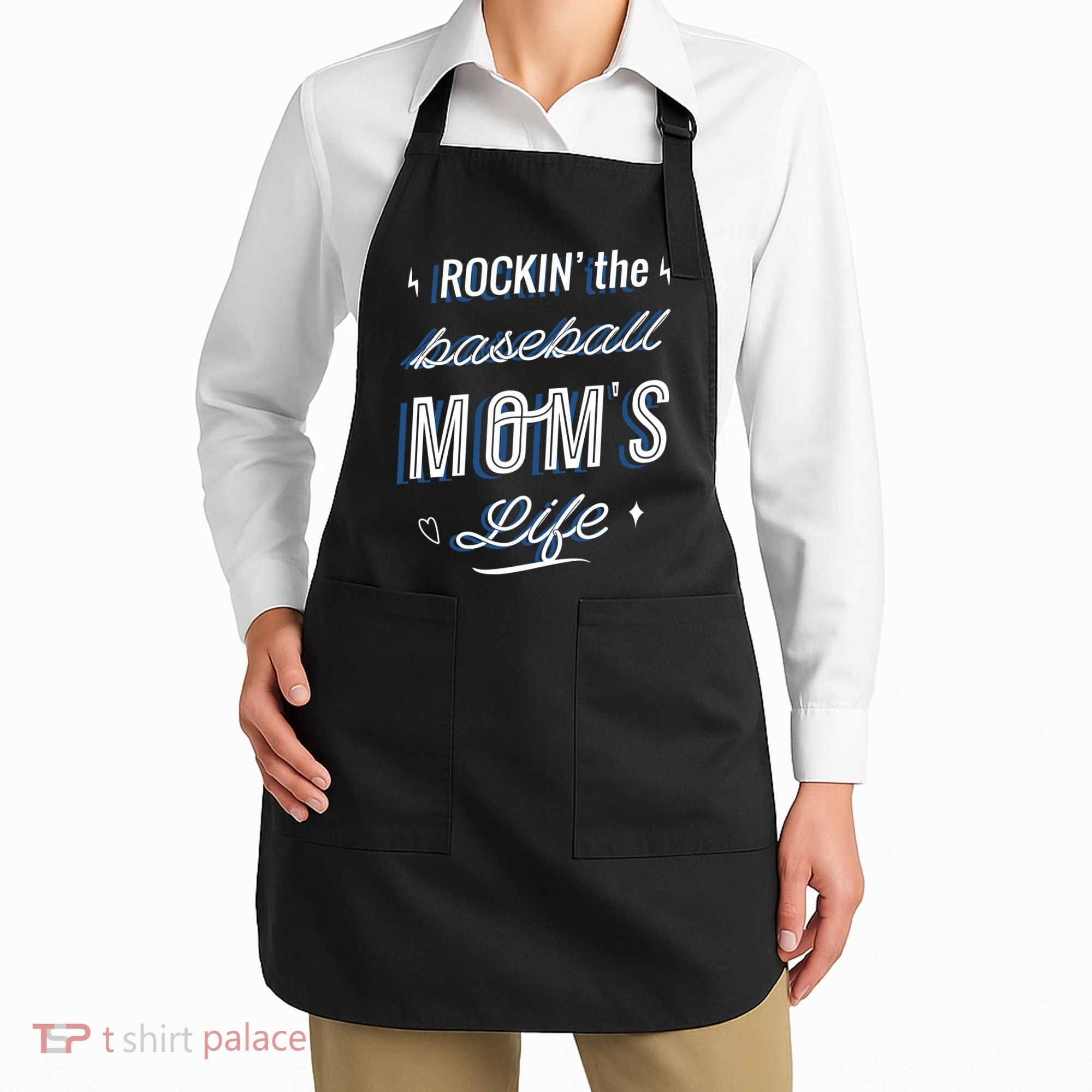 Rockin The Baseball Moms Life Apron