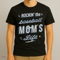 Rockin The Baseball Moms Life T-Shirt thumb 3