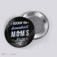 Rockin The Baseball Moms Life Button thumb 0