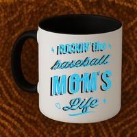Rockin The Baseball Moms Life Coffee Mug thumb 2