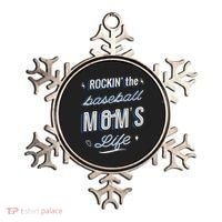 Rockin The Baseball Moms Life Ornament thumb 0