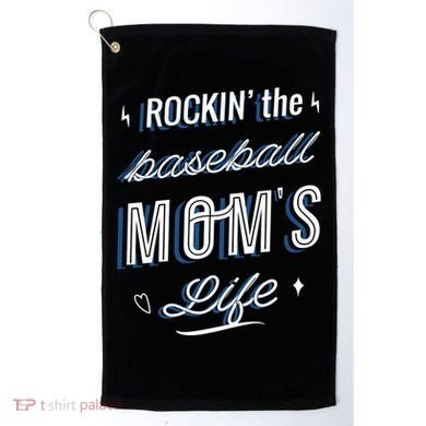 Rockin The Baseball Moms Life Golf Towel