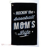 Rockin The Baseball Moms Life Golf Towel thumb 0