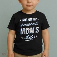 Rockin The Baseball Moms Life Toddler T-Shirt thumb 2