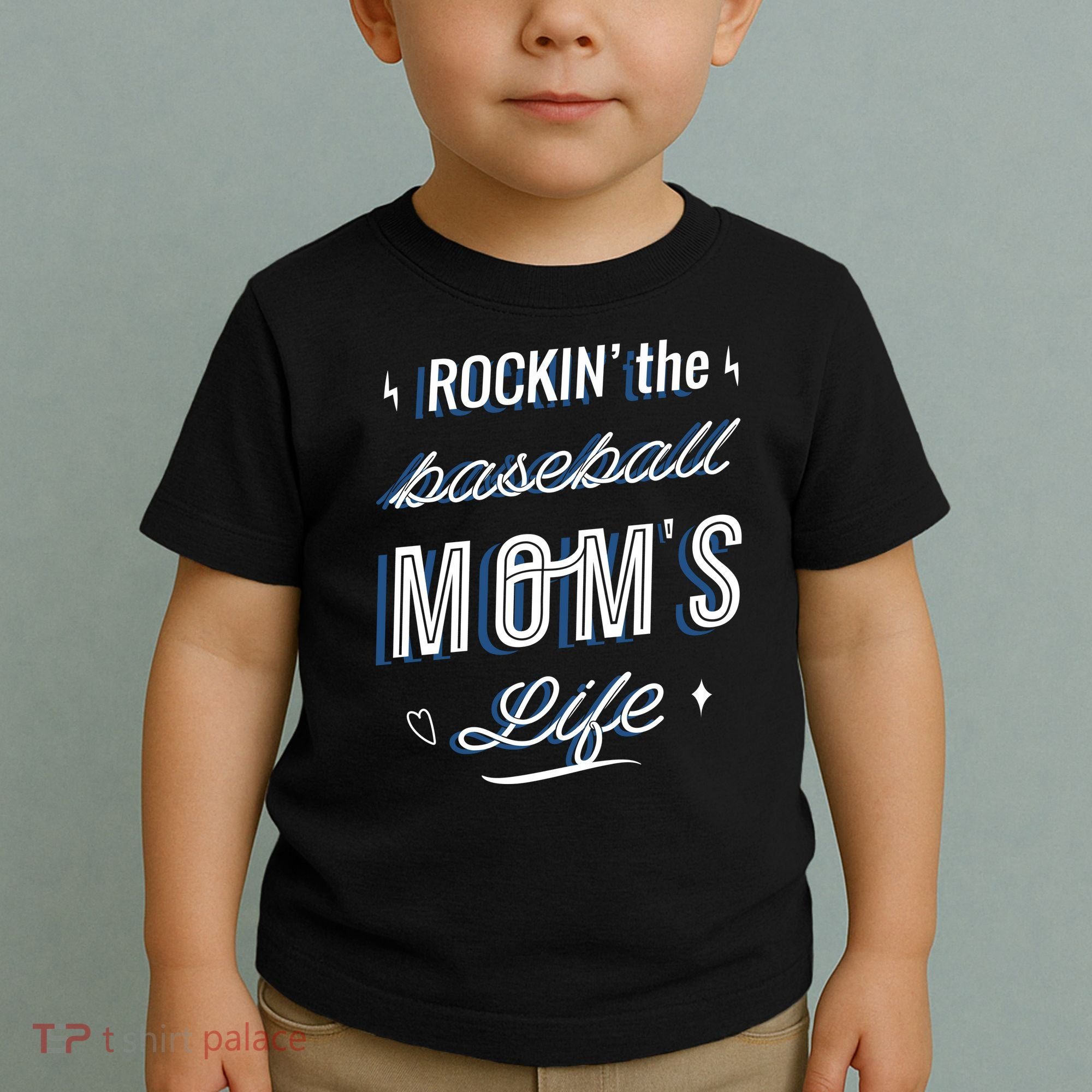 Rockin The Baseball Moms Life Toddler T-Shirt
