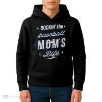 Rockin The Baseball Moms Life Kids Hoodie thumb 4