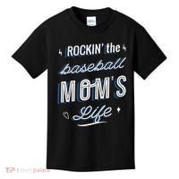 Rockin The Baseball Moms Life Kids T-Shirt thumb 0