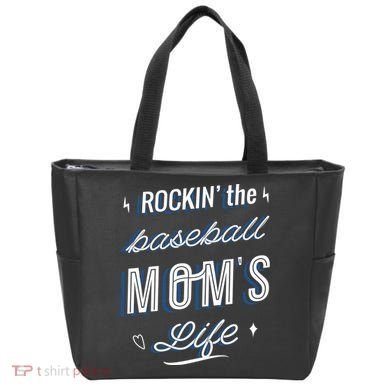 Rockin The Baseball Moms Life Tote Bag