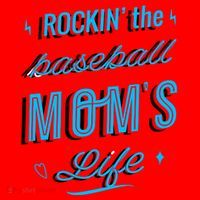 Rockin The Baseball Moms Life Santa Hat thumb 1