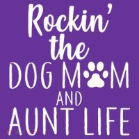 Rockin The Dog Mom And Aunt life Long Sleeve Shirt thumb 2