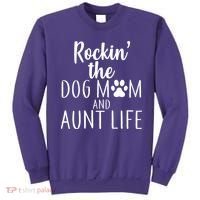 Rockin The Dog Mom And Aunt life Sweatshirt thumb 0