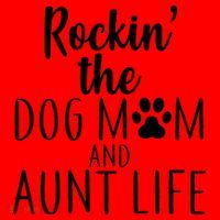 Rockin The Dog Mom And Aunt life Santa Hat thumb 1