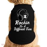 Rockin' To A Different Tune Autism Doggie Tank thumb 0