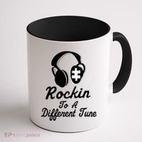 Rockin' To A Different Tune Autism Coffee Mug thumb 1