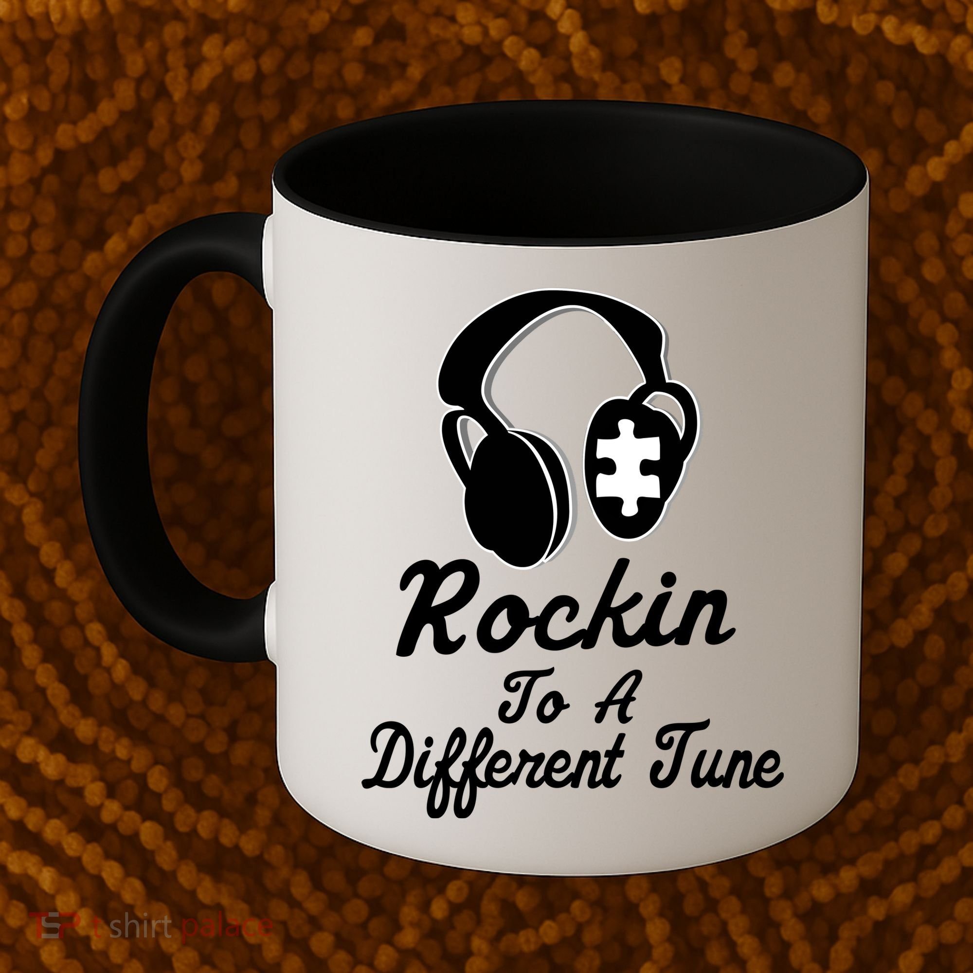 Rockin' To A Different Tune Autism Coffee Mug