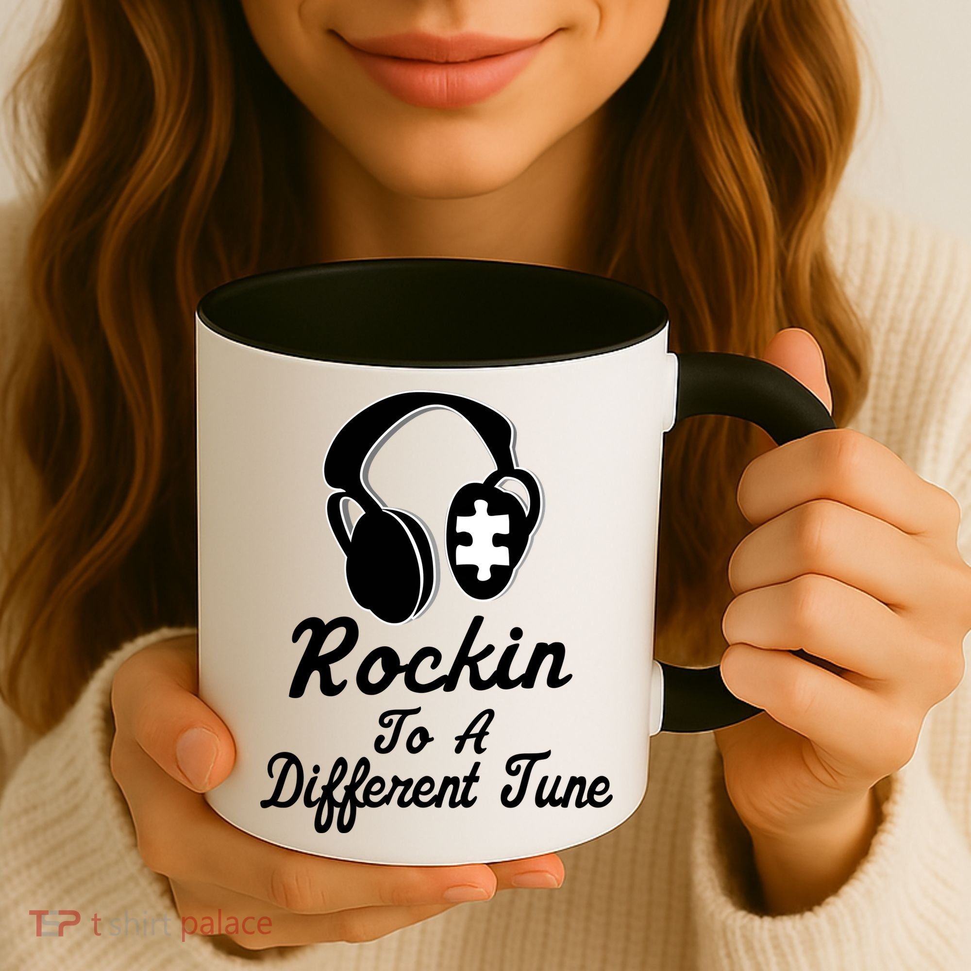 Rockin' To A Different Tune Autism Coffee Mug