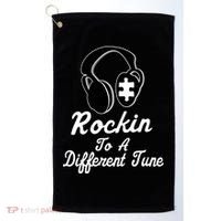 Rockin' To A Different Tune Autism Golf Towel thumb 0