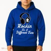 Rockin' To A Different Tune Autism Hoodie thumb 2