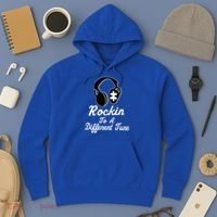 Rockin' To A Different Tune Autism Hoodie thumb 3