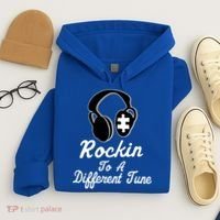 Rockin' To A Different Tune Autism Hoodie thumb 4