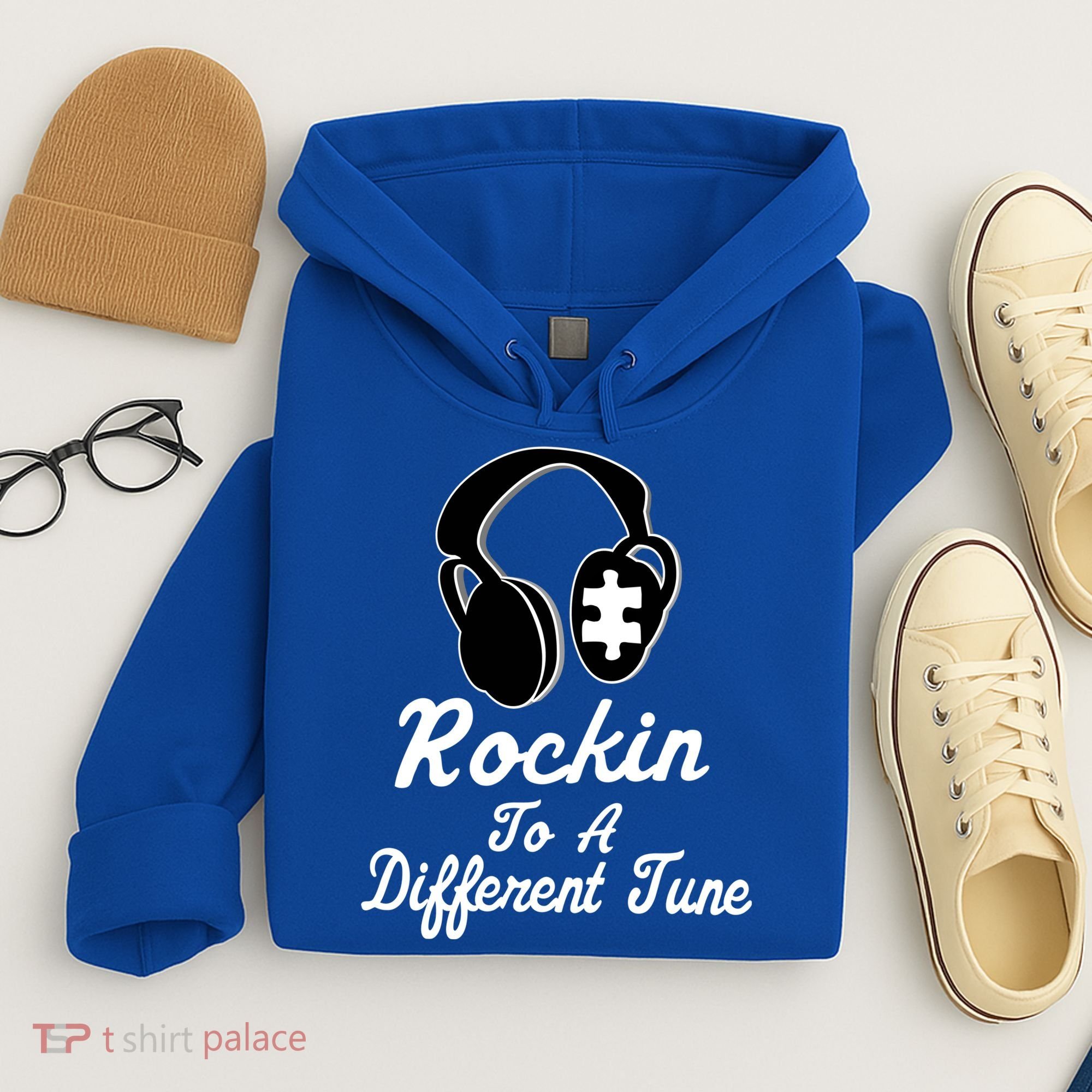Rockin' To A Different Tune Autism Hoodie