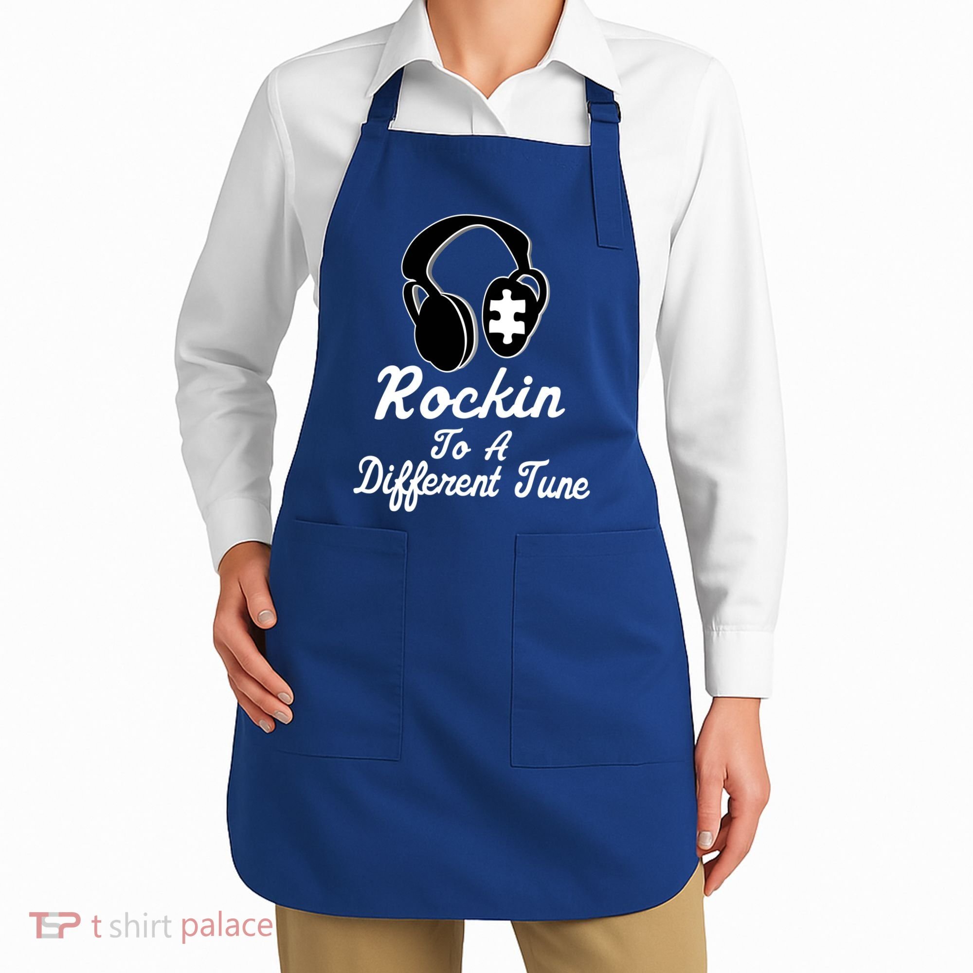 Rockin' To A Different Tune Autism Apron