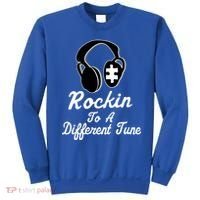 Rockin' To A Different Tune Autism Sweatshirt thumb 0