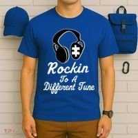 Rockin' To A Different Tune Autism T-Shirt thumb 6