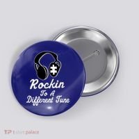Rockin' To A Different Tune Autism Button thumb 0
