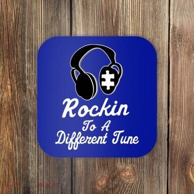 Rockin' To A Different Tune Autism Coaster