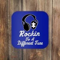 Rockin' To A Different Tune Autism Coaster thumb 0