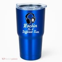Rockin' To A Different Tune Autism Tumbler thumb 0