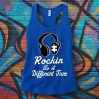 Rockin' To A Different Tune Autism Women's Tank Top thumb 3