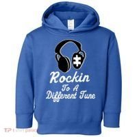 Rockin' To A Different Tune Autism Toddler Hoodie thumb 0