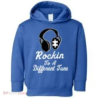 Rockin' To A Different Tune Autism Toddler Hoodie thumb 0