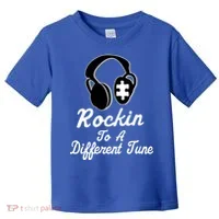 Rockin' To A Different Tune Autism Toddler T-Shirt thumb 0