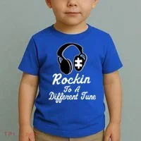 Rockin' To A Different Tune Autism Toddler T-Shirt thumb 2