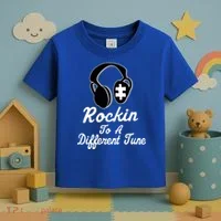 Rockin' To A Different Tune Autism Toddler T-Shirt thumb 3