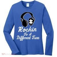 Rockin' To A Different Tune Autism Women's Long Sleeve Shirt thumb 0