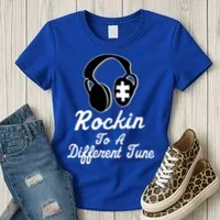 Rockin' To A Different Tune Autism Women's T-Shirt thumb 3